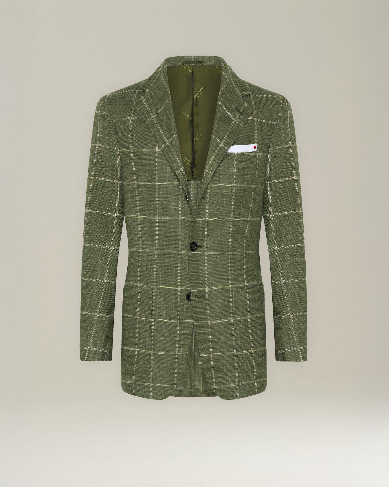 CHECKED CASHMERE BLEND BLAZER