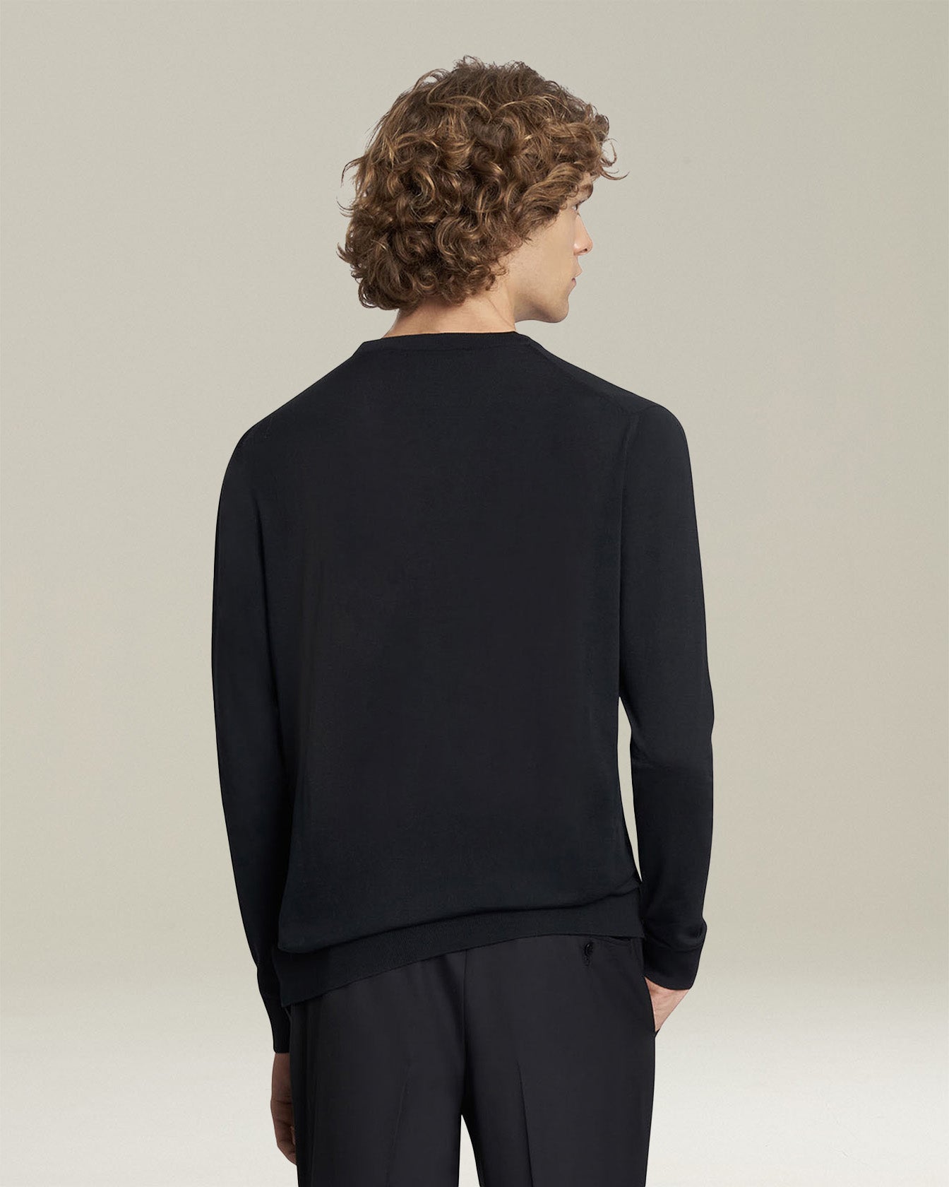 JERSEY V-NECK WOOL