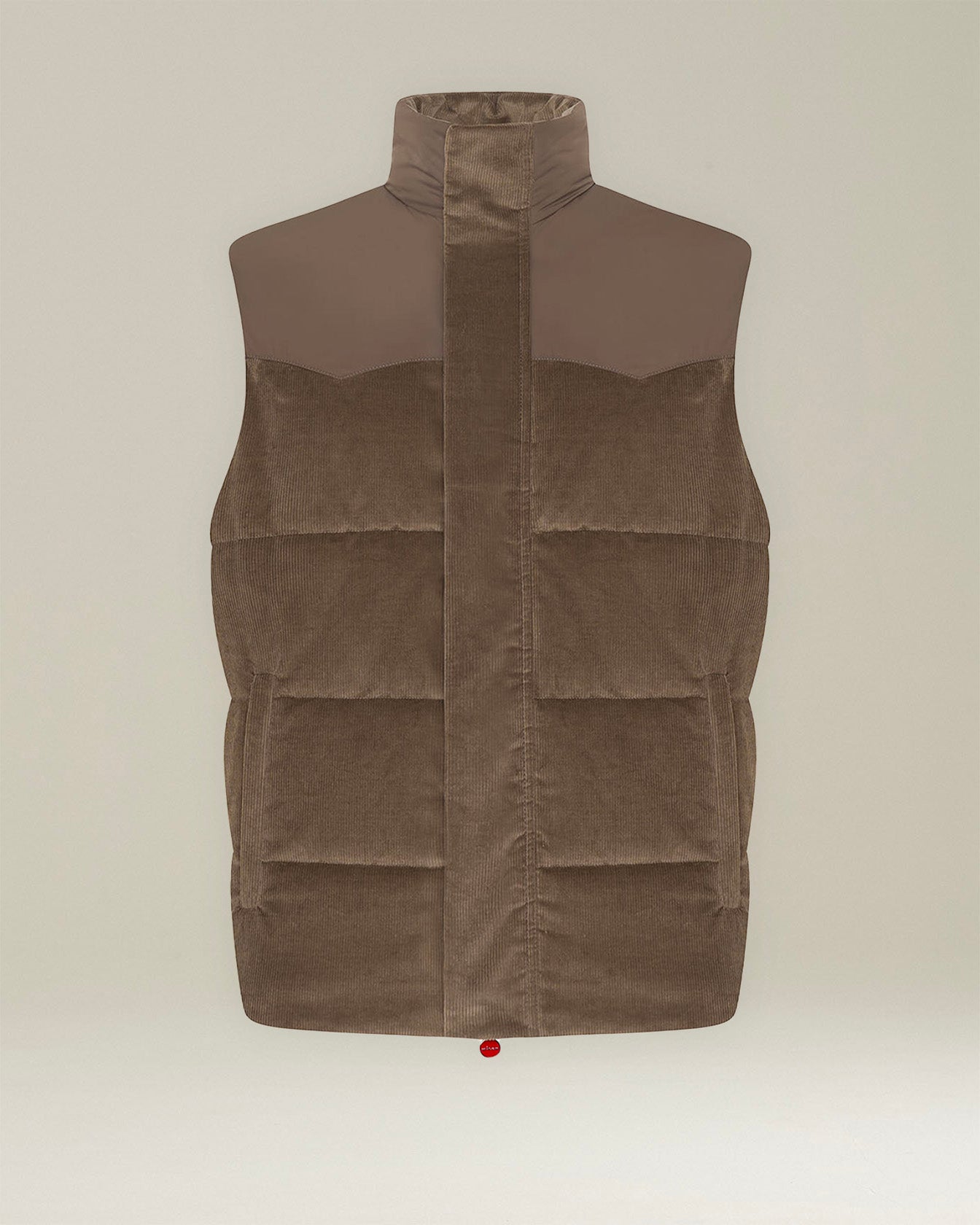 VELVET SLEEVELESS DOWN JACKET