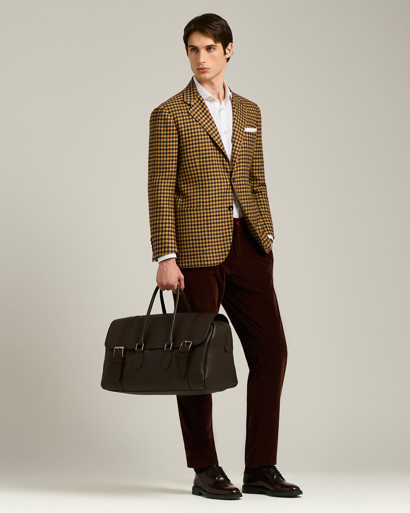 DARK BROWN CORDUROY TROUSERS